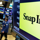 Snap Inc.’s logo on the New York Stock Exchange floor in February 2018.